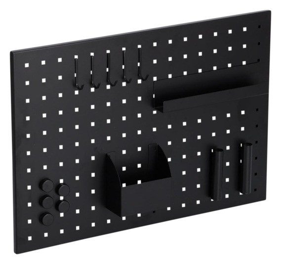 Memobord schwarz 50x35 cm