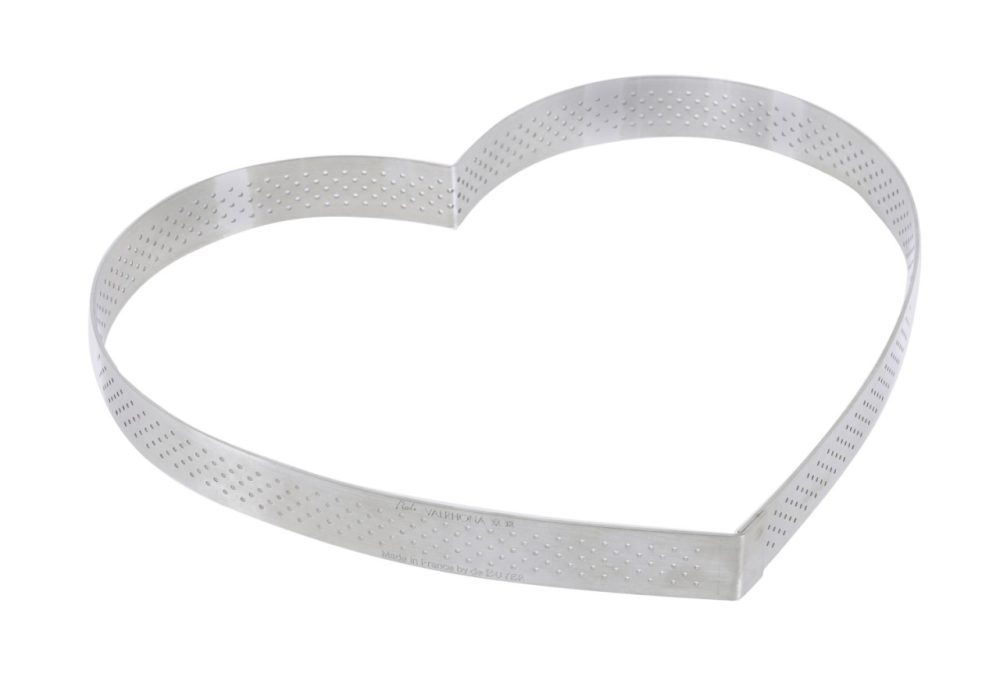 Tortenring Herzform perforiert D:22cm H:2cm