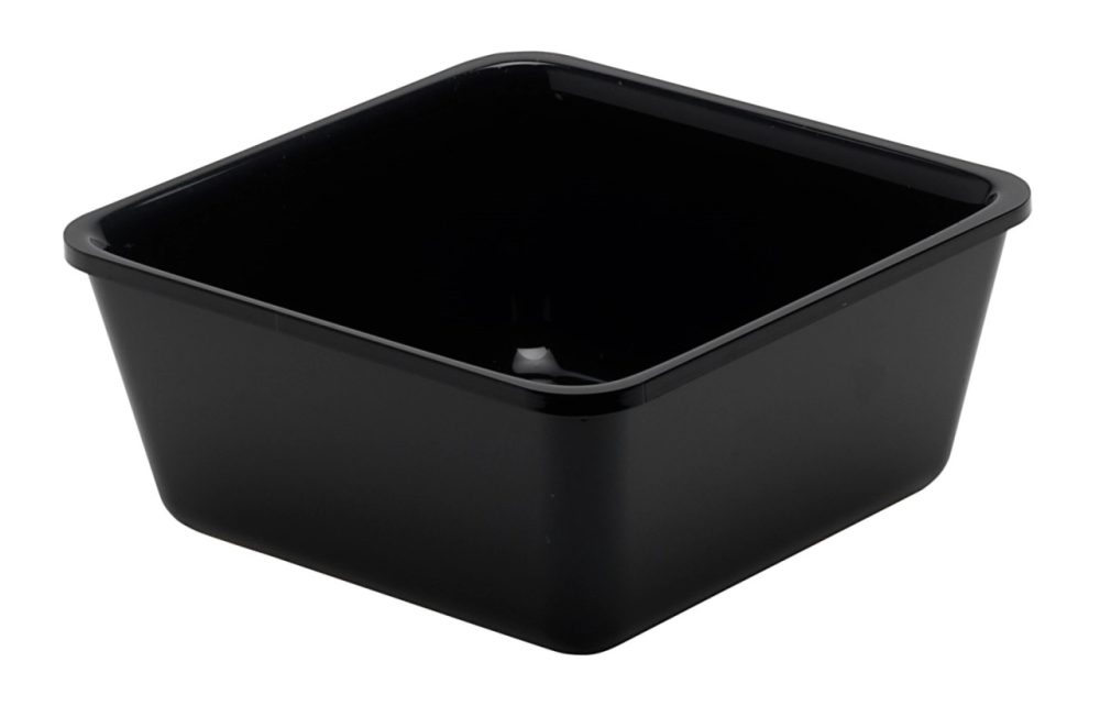 Salatschüssel quadratisch 1.25lt schwarz 18x18x8cm
