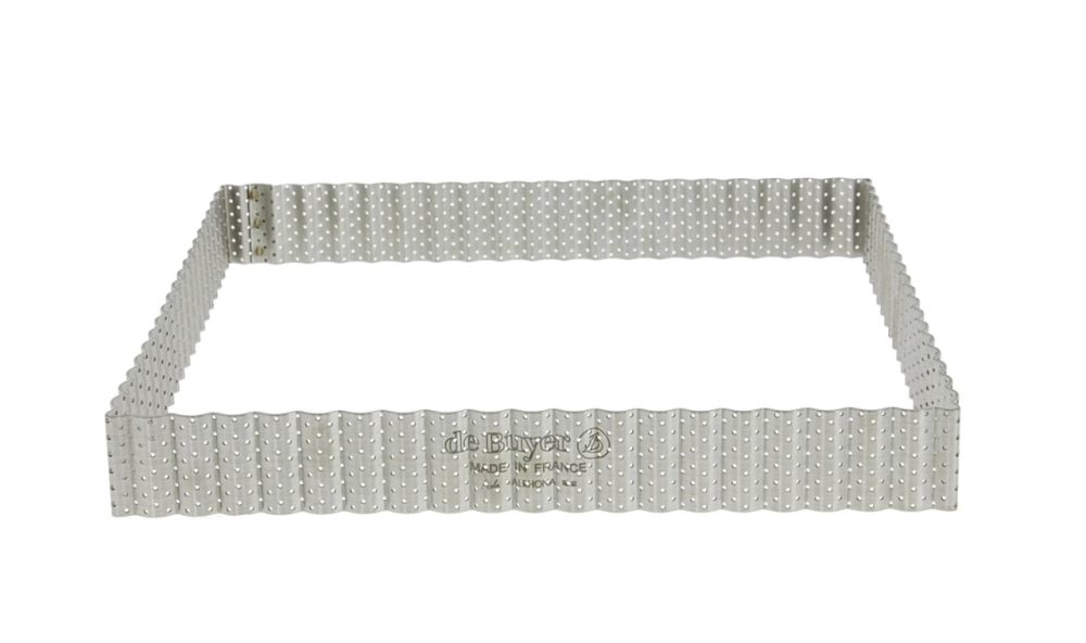 Quadratischer Tortenring perforiert 23cm