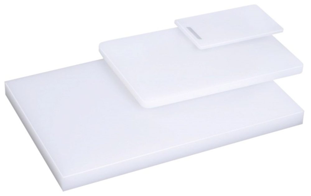 Schneidbrett weiss 25x15cm H: 1cm mit Griffloch