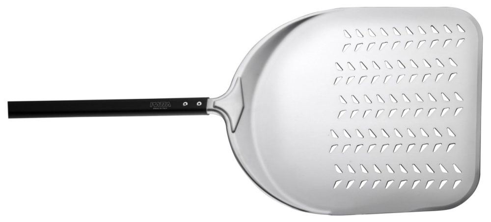 Pizzaschieber Alu rechteckig perforiert 45cm L total 200cm