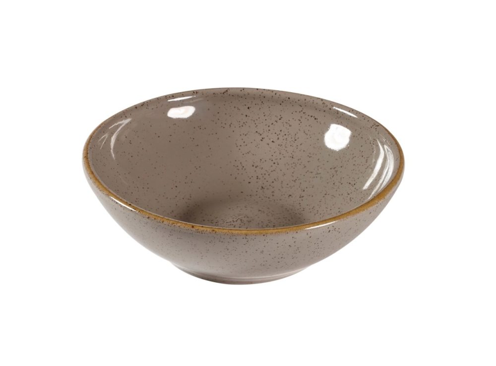 Churchill Bowl Stonecast Peppercorn oval; 260 ml, 13 cm (Ø); grau/braun; rund; 12 Stück / Pack