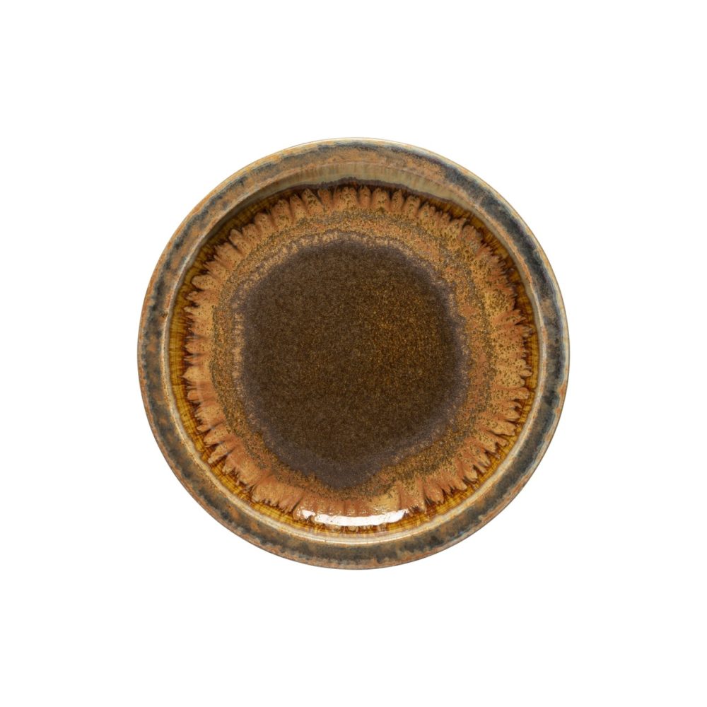 Poterie Teller flach D26.2cm H2.8cm mocha-latte