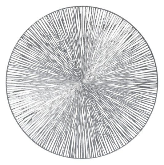 Tischset PVC silber ø 38 cm
