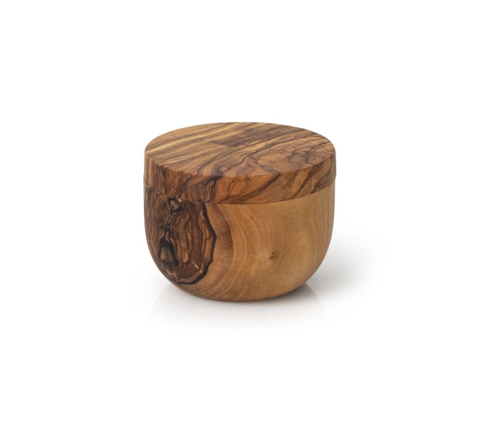 Olivenholz Dose Ø ca. 9.5 cm