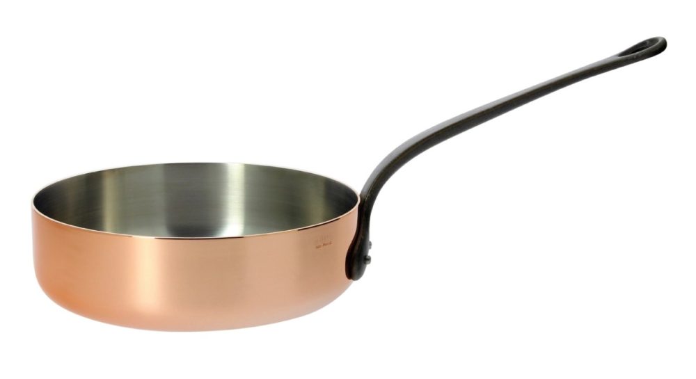 INOCUIVRE Sauteuse gerade Kupfer/Edelst. D:24cmGusseiseng.