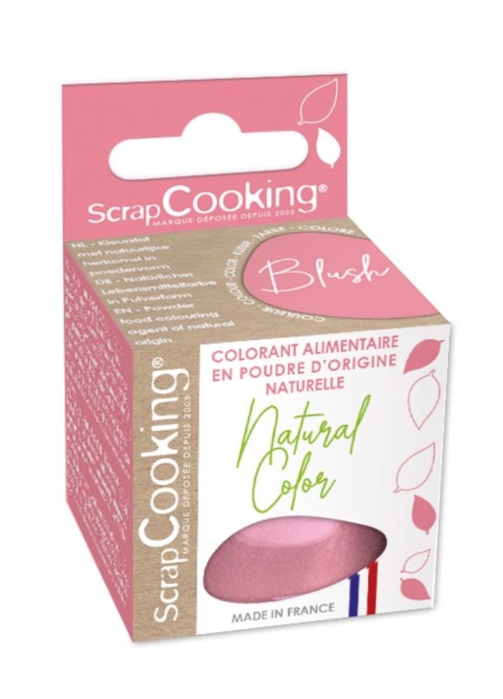 Lebensmittelfarbe natürlich Pulver blush-rosa, 10g