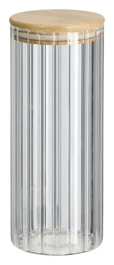 Zeller Vorratsglas mit Rillen 1100ml