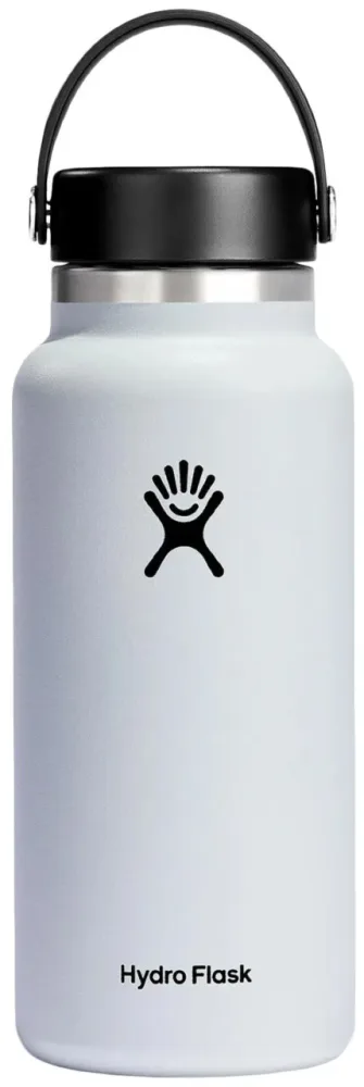 Trinkflasche Wide Flex Deckel 945ml weiss