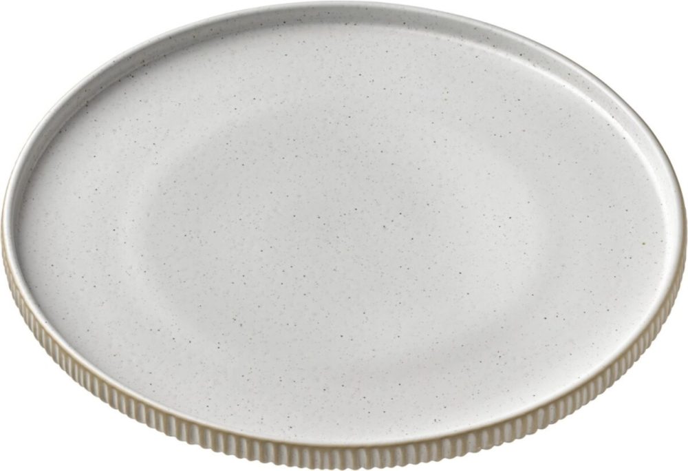 Playground Teller flach Nara Relief; 27x2.5 cm (ØxH); weiss; rund; 6 Stück / Pack