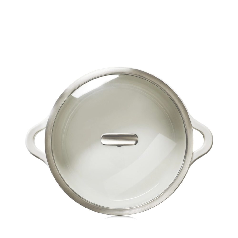 Bombance Glasdeckel mit Edelstahlgriff für Kasserolle D19cm