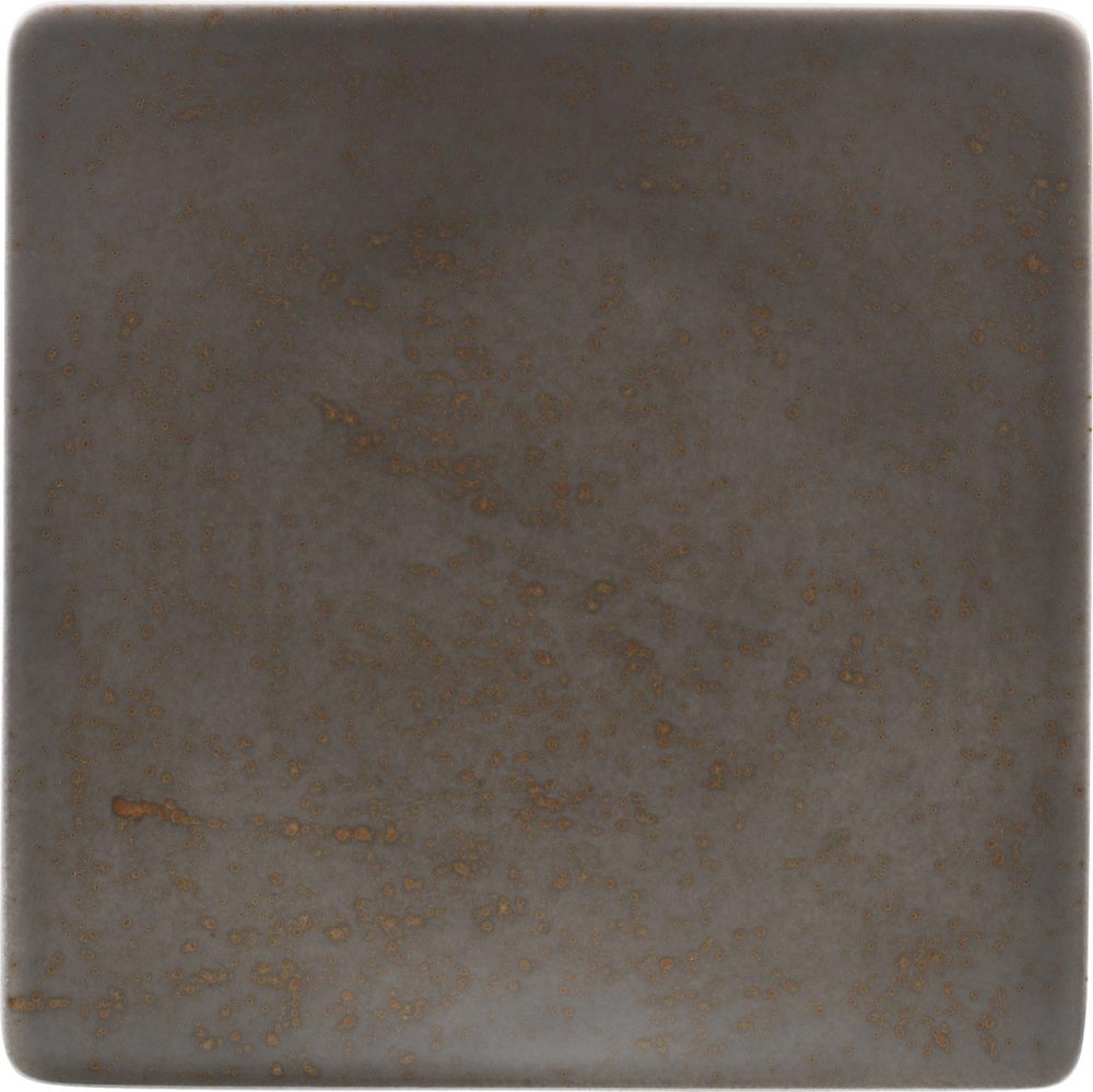 Pottery Unique Darkgrey Teller halbtief quadr. coupe 16cm