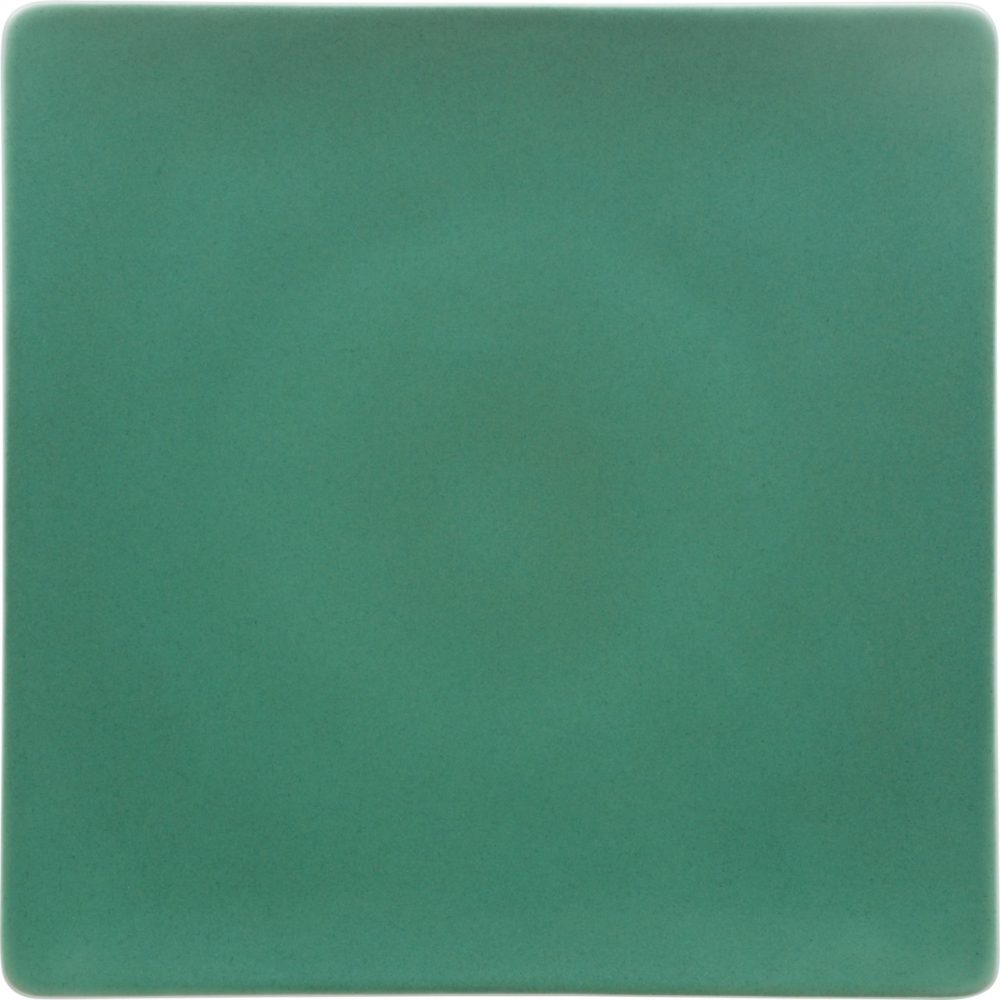 Pottery Jade Teller flach quadratisch coupe 27cm