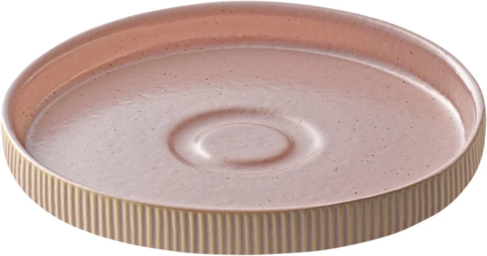 Playground Nara Untertasse rund Relief rosé D15cm