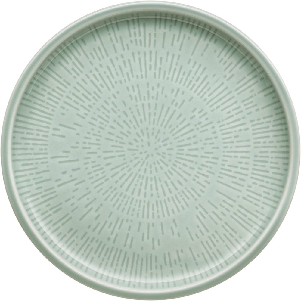Shiro Glaze Frost Teller flach coupe Struktur 21cm