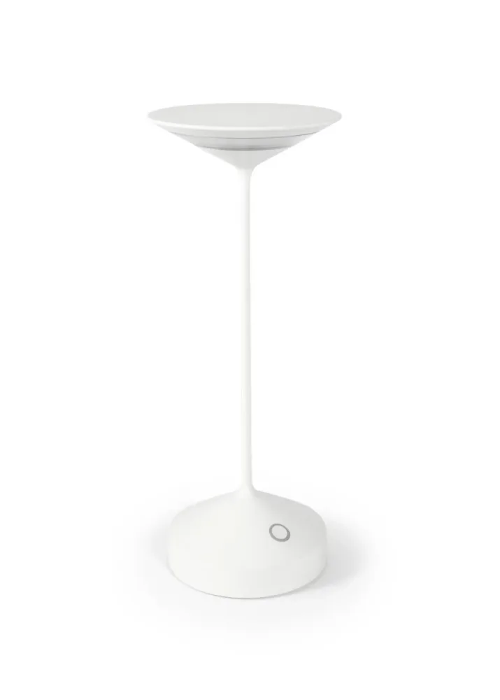Abert Tempo Lampe wiederaufladbar, weiss D10cm H28cm