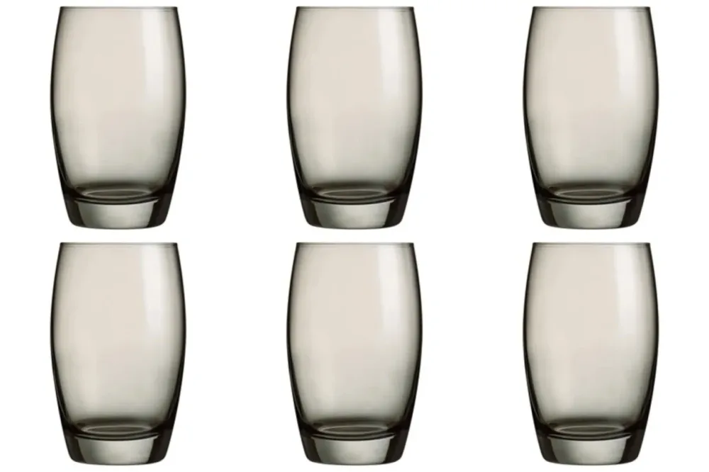 6er Set Salto Color Studio grau Wasserglas 0.35lt H12.1cm