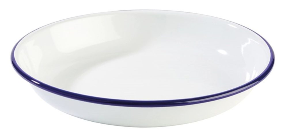 APS Teller Enamelware Blau Blech/Stahl 24 cm - Material: Stahlblech - Teller