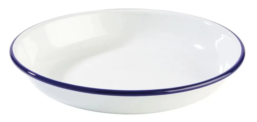 APS Teller Enamelware Blau Blech/Stahl 24 cm - Material: Stahlblech - Teller
