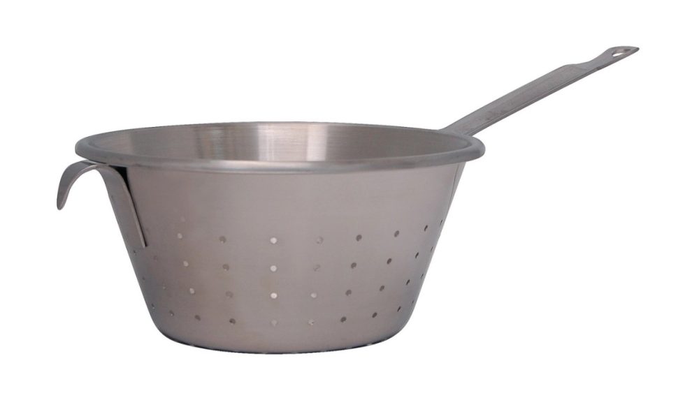 Sieb konisch D:24cm mit Stiel und Haken