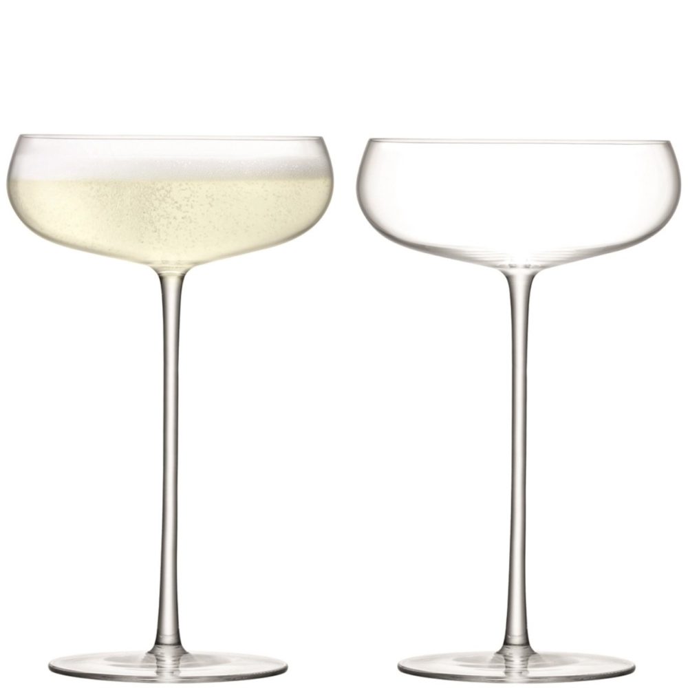 2er Set Wine Culture Sektschale 320ml transparent