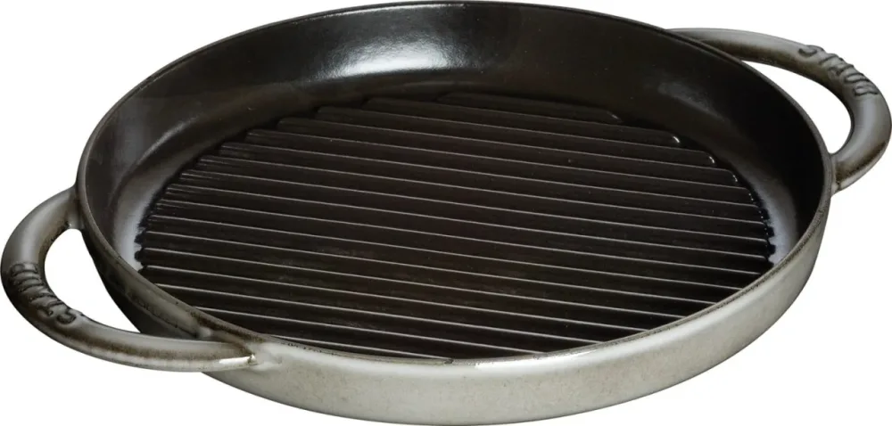 Pure Grillpfanne rund, grau D26cm
