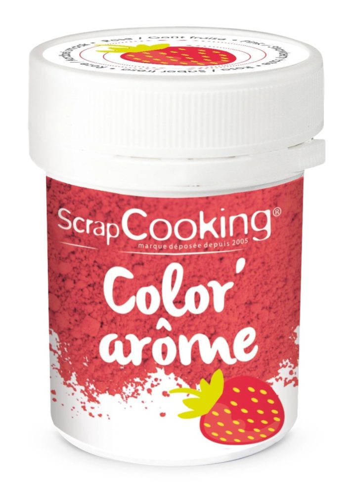 Lebensmittelfarbe mit Aroma Erdbeere Pulver 10g