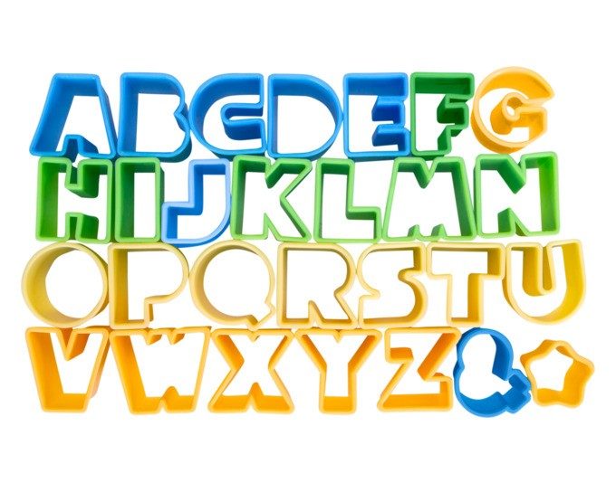 Ausstecher Set Alphabet