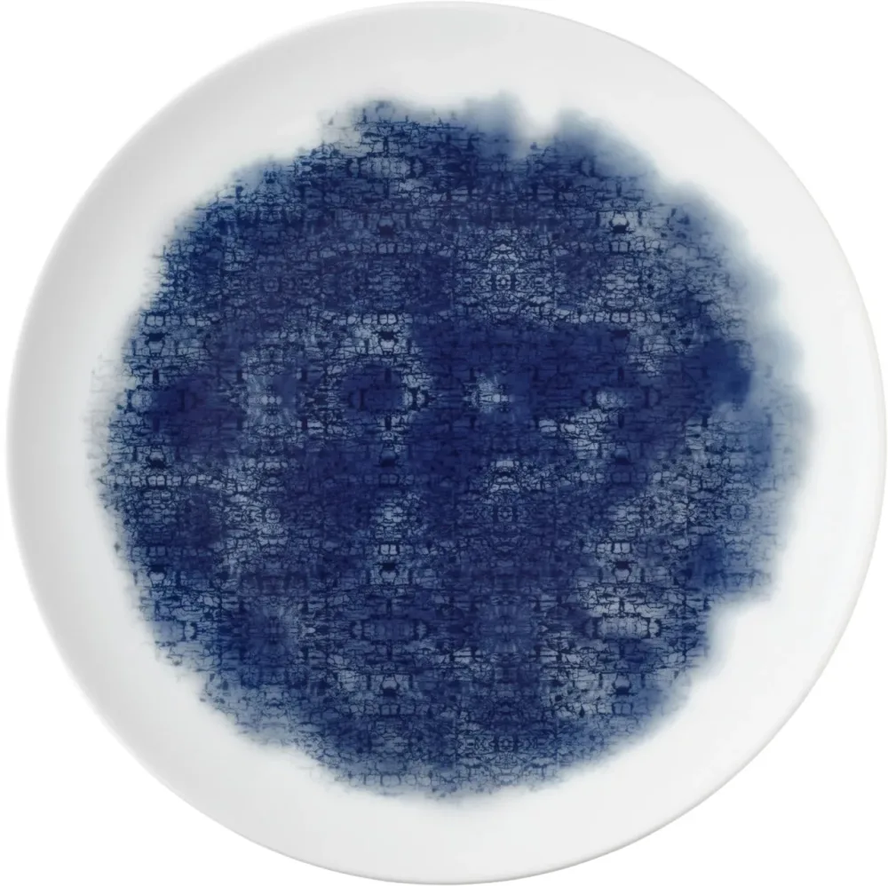 Unlimited Patching Blue Ink Teller flach rund coup 28cm