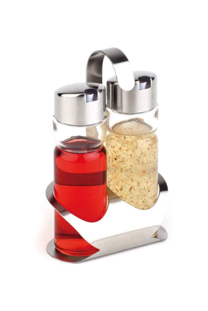 Öl- und Essigspender Aps Transparent Edelstahl/Glas 7.6 cm 18.6 cm - Öl- und Essigspender