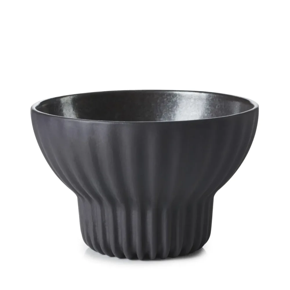 Tee Schale Black Smooth Dark Metal H:6.2cm, Ø9.2cm, 13.5cl