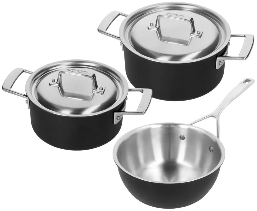 3tlg. Black 5 Pfannenset