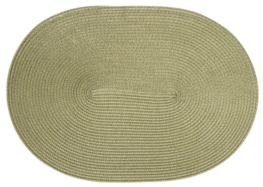CONTINENTA - Tischset oval, 45X31CM, Olivegrün