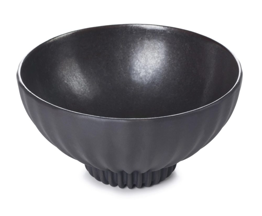 Pekoe Bowl 28cl Black Smooth Dark Metal