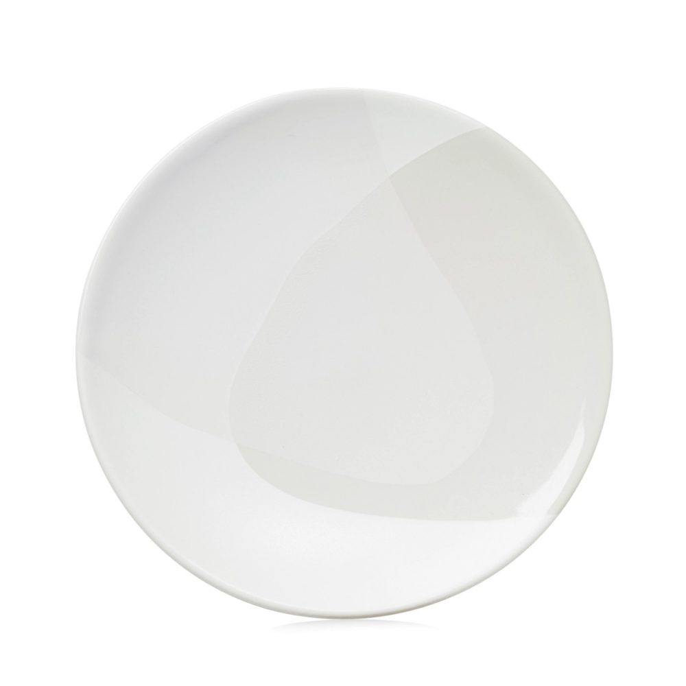 Confluence Dessertteller D21.5cm leinen alabaster weiss