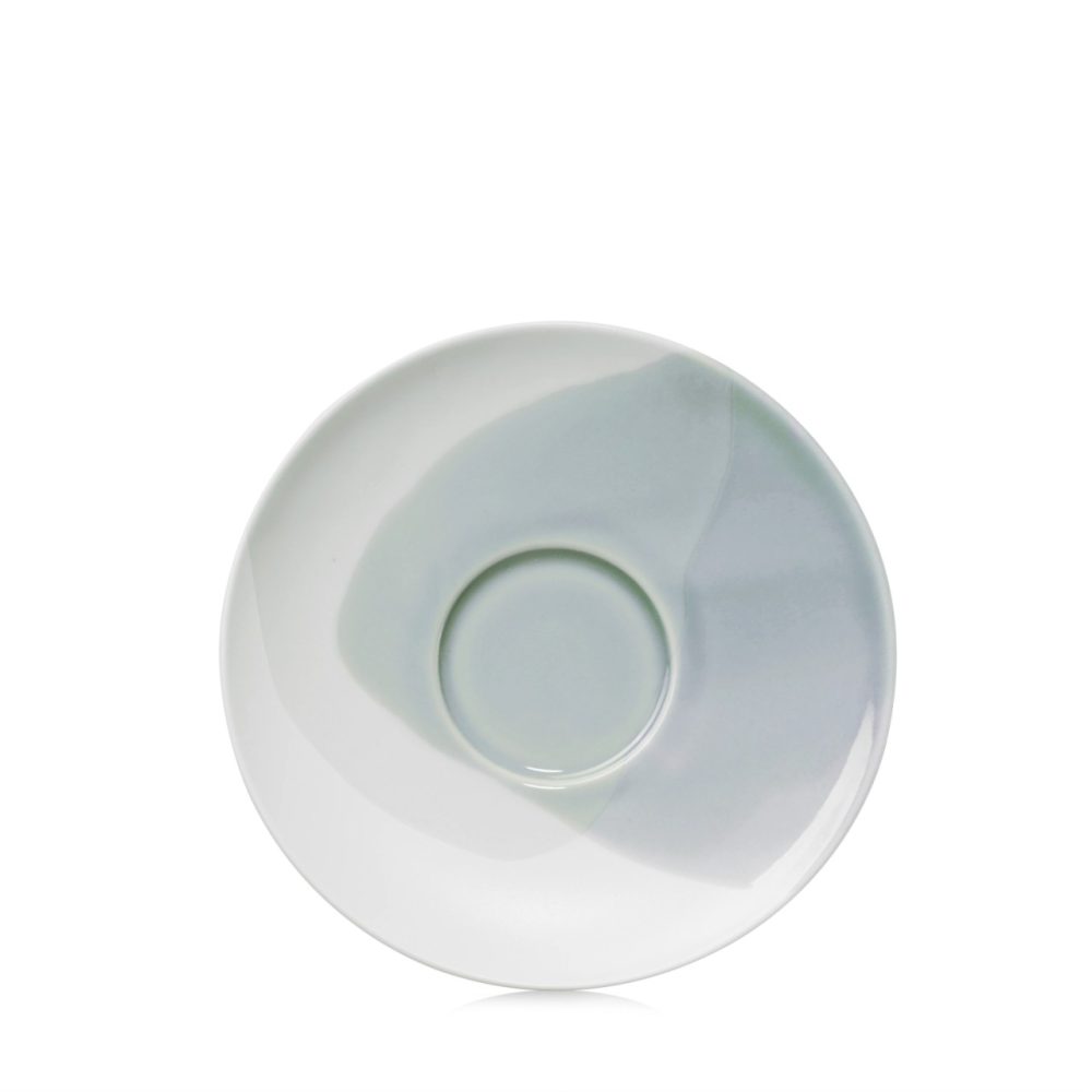 Confluence Tee Untertasse D16cm H2.2cm fjord alabaster weiss