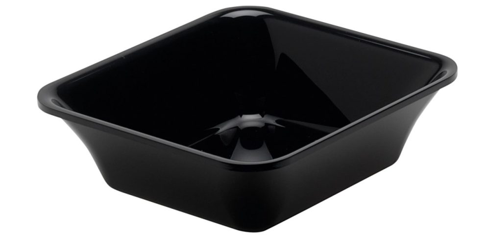 Rechteckige Schale GN1/6 17.6x16.2x5cm schwarz