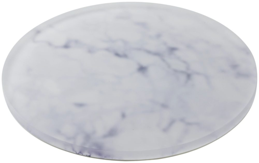 IBR Tablett rund D21cm für Etagere XL Nacryl weiss marmoropt