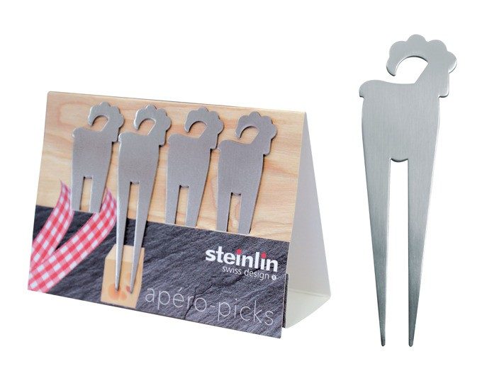 Apéropicks Steinbock Inox 4St.