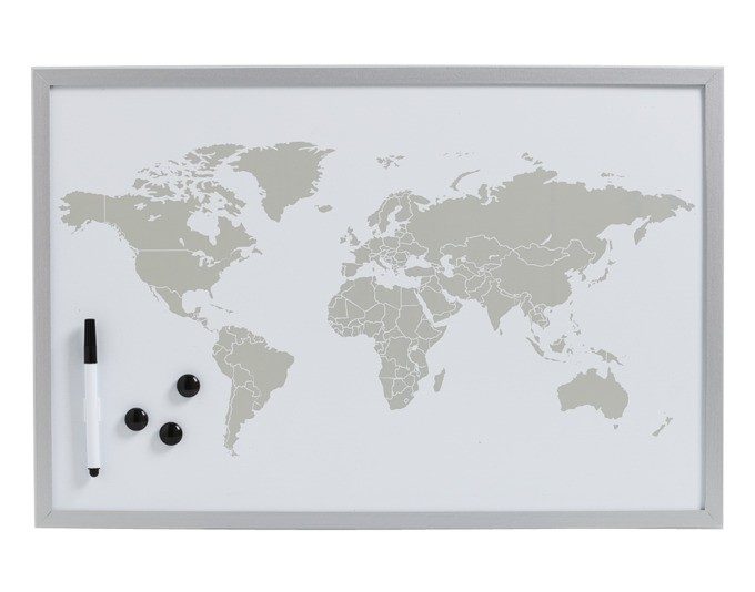 Magnet Memobord World 60x40cm