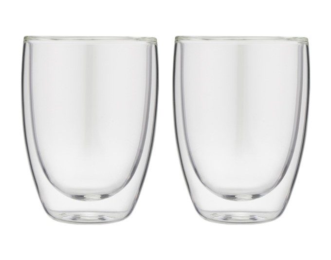 Kaffeetasse Glas doppelw.2St