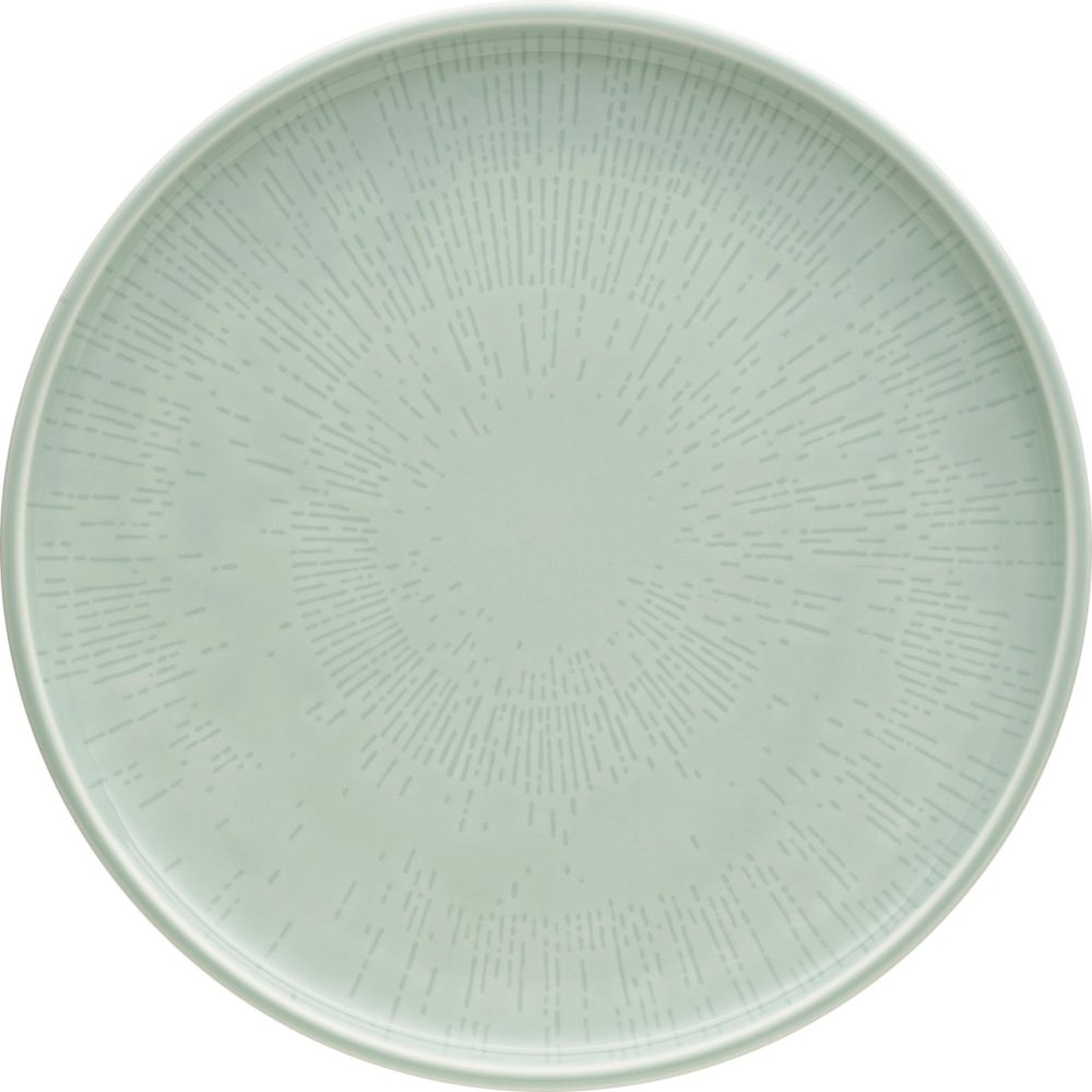 Shiro Glaze Frost Teller flach coupe Struktur 26cm