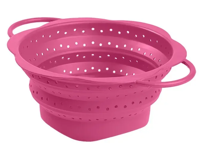 Faltsieb M 28x22.5x10 cm pink