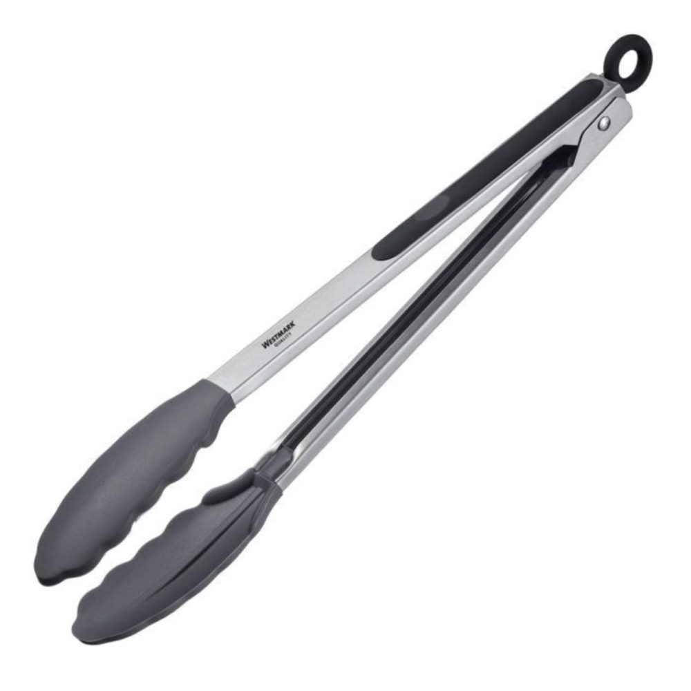 Westmark Universalzange Classic Silicone; 34x3.5x3.4 cm (LxBxH); edelstahl/schwarz