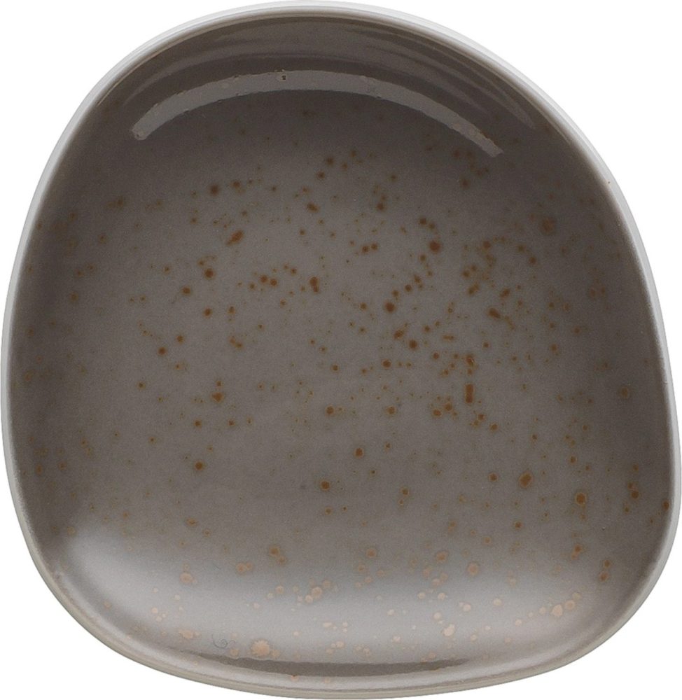 Pottery Unique Darkgrey Schälchen asymmetrisch 9cm
