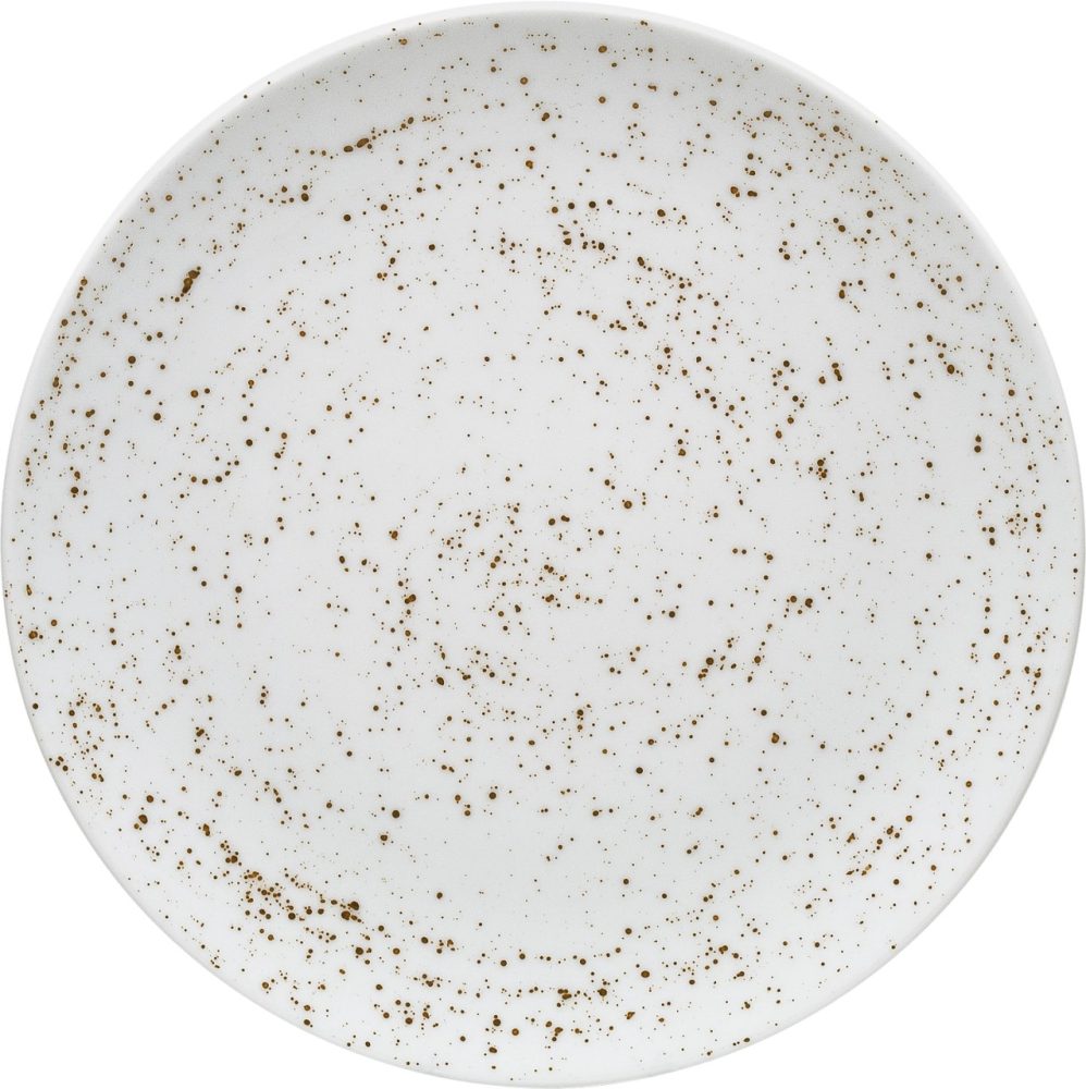 Pottery Unique white Teller flach rund coupe 32cm
