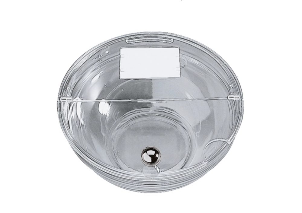 APS Schutzdeckel Lou mit Aussparung; 14.5x14.5x14.5x1.5 cm (LxBxØxH); transparent; rund