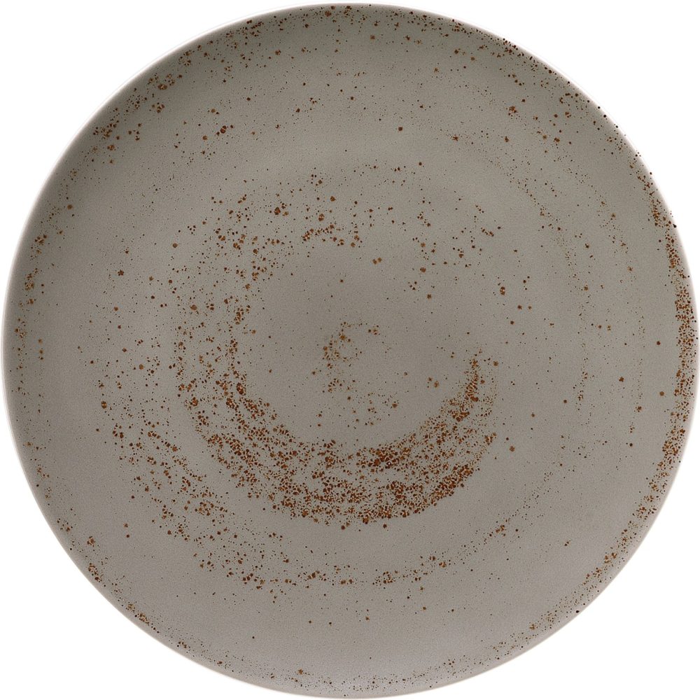Pottery Unique Lightgrey Teller flach rund coupe 28cm