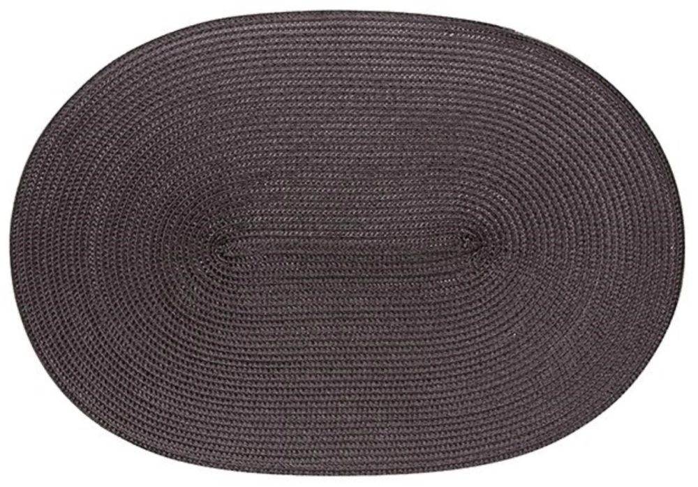 Tischset oval anthrazit 45x31cm